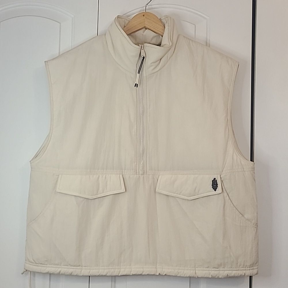 FP Movement Free People Puffer Vest Cream Off White Women’s Size L